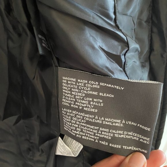 XS Kennth Cole Reaction - Black Long Winter Coat - Picture 5 of 5